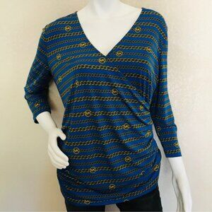 Michael Kors Long Sleeve Blouse Size L NWOT